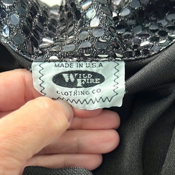 VTG Wild Fire Clothing Co.,Zipper-Front Lightweight Cropped Jacket-Top,Size L - Picture 8 of 9